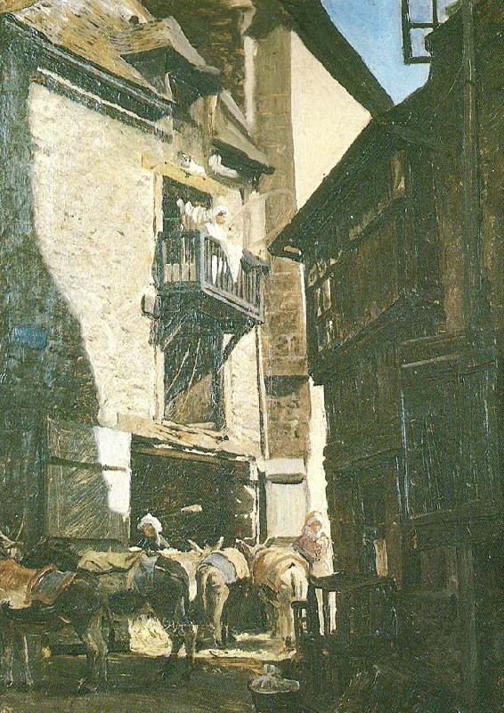 Peder Severin Kroyer gade i st oil painting image